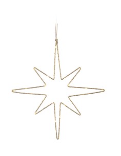 L'Oca Nera - Linea Luminose Stelle ''Stella Luminosa Grande Con Leds'' 40x41h cm