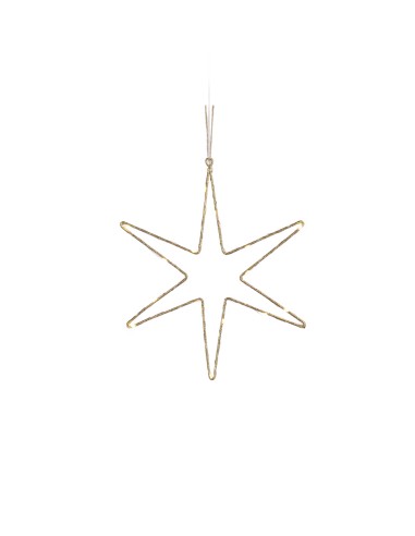 L'Oca Nera - Linea Luminose Stelle ''Stella Luminosa Media Con Leds'' 26x31h  cm