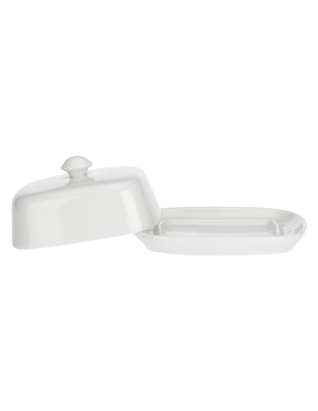 La Porcellana Bianca-Terrine Burriera con Coperchio Cm 14X11 Gb Gift Box