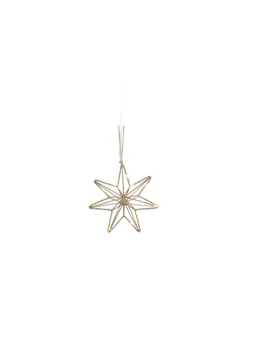 L'Oca Nera - Linea Luminose Stelle ''Prisma Luminoso Con Leds'' 15x15h cm