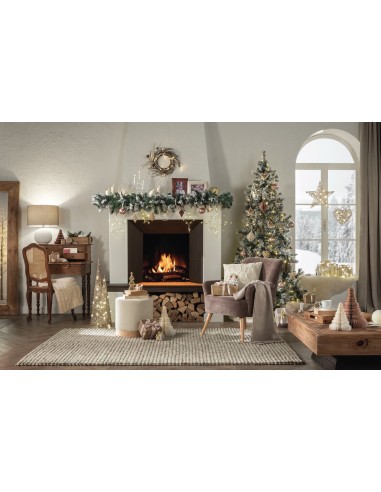 L'Oca Nera - Linea Luminose Stelle ''Prisma Luminoso Con Leds'' 15x15h cm