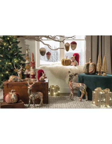 L'Oca Nera - Linea Sogno Regale ''Albero Con Stelle'' ø10x35h cm
