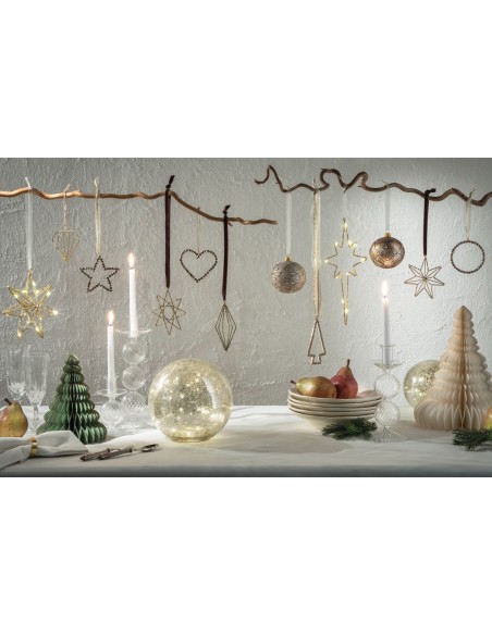 L'Oca Nera - Linea Sogno Regale ''Albero Con Stelle'' ø10x35h cm