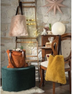 L'Oca Nera - Linea Happy Bags ''Shopper Ocra'' 36x40h cm 2