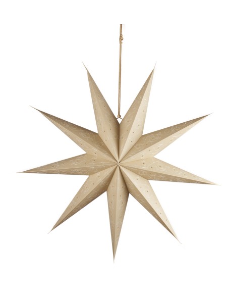 L'Oca Nera - Linea Stelle D'Incanto ''Stella Grande Sabbia'' 60x60h cm