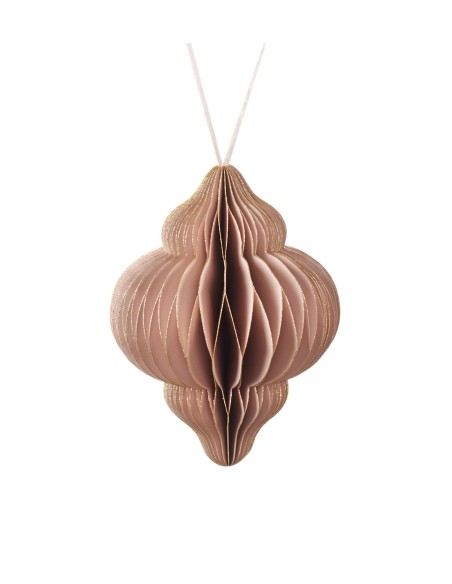 L'Oca Nera - Linea Incantesimi ''Pendente Grande Rosa Chiaro'' ø9x20h cm