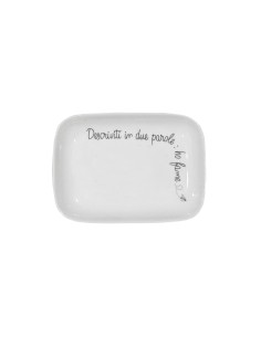 La Porcellana Bianca-Gli Onesti Piatto Rettangolare 15X10 Cm