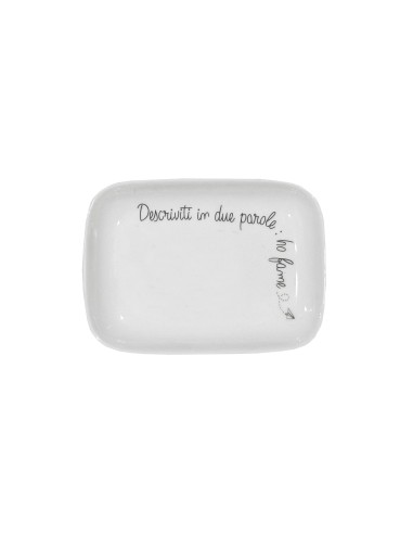 La Porcellana Bianca-Gli Onesti Piatto Rettangolare 15X10 Cm