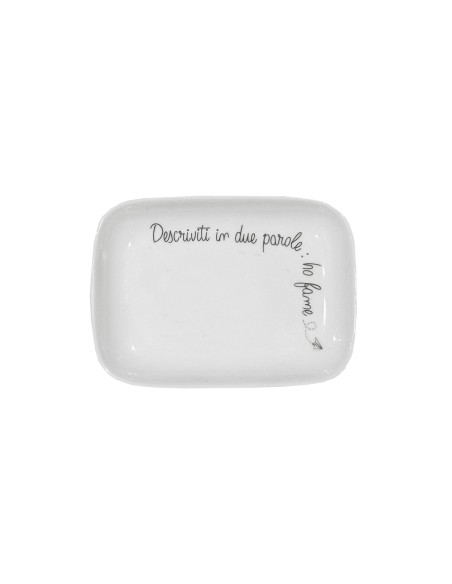 La Porcellana Bianca-Gli Onesti Piatto Rettangolare 15X10 Cm