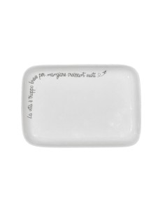 La Porcellana Bianca-Gli Onesti Piatto Rettangolare 22X15 Cm Vetro