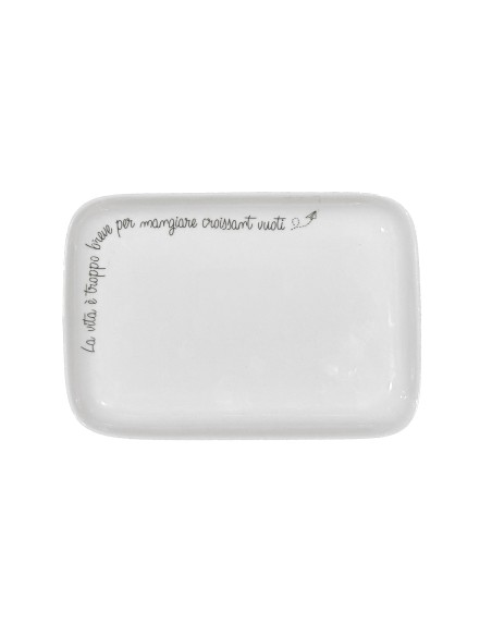 La Porcellana Bianca-Gli Onesti Piatto Rettangolare 22X15 Cm Vetro