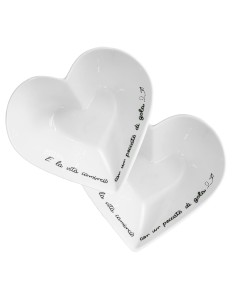 La Porcellana Bianca-Gli Onesti Coppetta Cuore 13 Cm 13X13X5 Cm