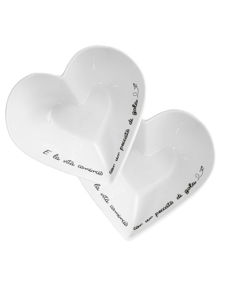 La Porcellana Bianca-Gli Onesti Coppetta Cuore 13 Cm 13X13X5 Cm