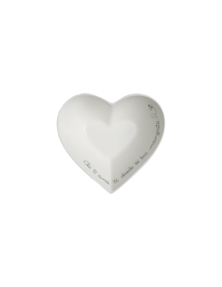 La Porcellana Bianca-Gli Onesti Coppetta Cuore 13 Cm 13X13X5 Cm
