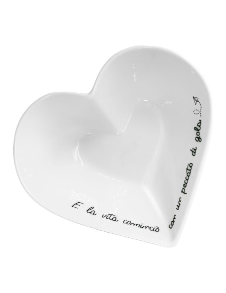 La Porcellana Bianca-Gli Onesti Coppetta Cuore 13 Cm 13X13X5 Cm
