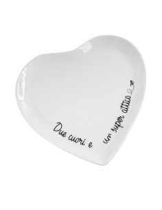 La Porcellana Bianca-Gli Onesti Set 2 Piattini Cuore 17 Cm 17X17 Cm 2