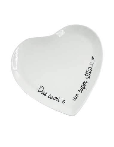 La Porcellana Bianca-Gli Onesti Set 2 Piattini Cuore 17 Cm 17X17 Cm