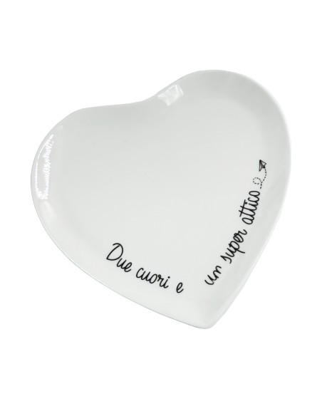 La Porcellana Bianca-Gli Onesti Set 2 Piattini Cuore 17 Cm 17X17 Cm