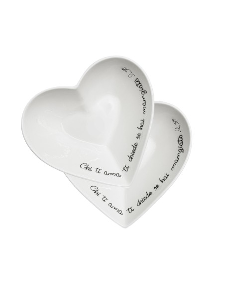 La Porcellana Bianca-Gli Onesti Coppetta Cuore 16 Cm 15X16,5X6,5 Cm