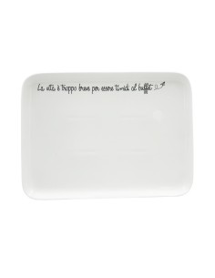 La Porcellana Bianca-Gli Onesti Piatto Rettangolare 30X22 Cm New Bone China