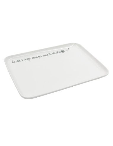 La Porcellana Bianca-Gli Onesti Piatto Rettangolare 30X22 Cm New Bone China