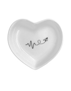 La Porcellana Bianca-Gli Onesti Set 2 Piattini Cuore 7 5 Cm Ø7,5 Cm 2