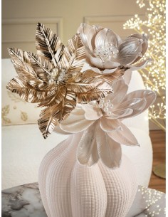 L'Oca Nera - Il Giardino Delle Fate Stella Di Natale Oro Ø30X45H 2
