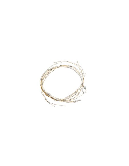 L'Oca Nera - Armonia Di Luce Festone di Natale di colore bianco con 144 luci a led, lunghezza 120 cm