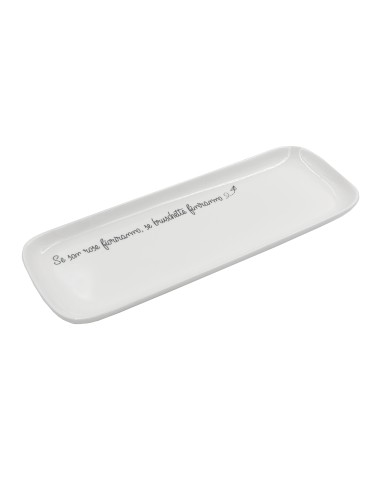 La Porcellana Bianca-Gli Onesti Piatto Rettangolare 30X11 Cm New Bone China