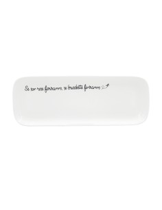 La Porcellana Bianca-Gli Onesti Piatto Rettangolare 30X11 Cm New Bone China