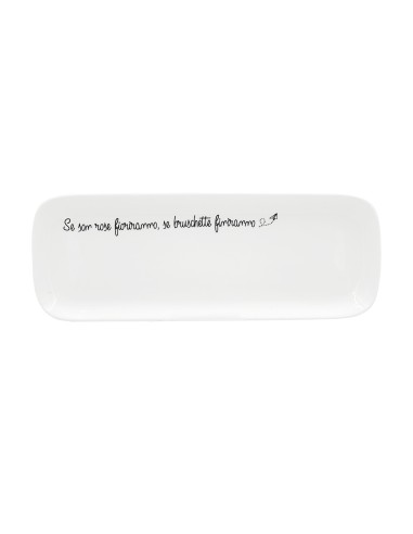 La Porcellana Bianca-Gli Onesti Piatto Rettangolare 30X11 Cm New Bone China