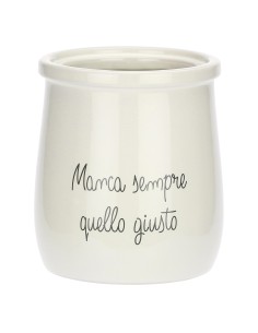 La Porcellana Bianca-Gli Onesti Porta Utensili 14X14Xh15 5 Cm Stoneware 14X14X15,5H Cm 2