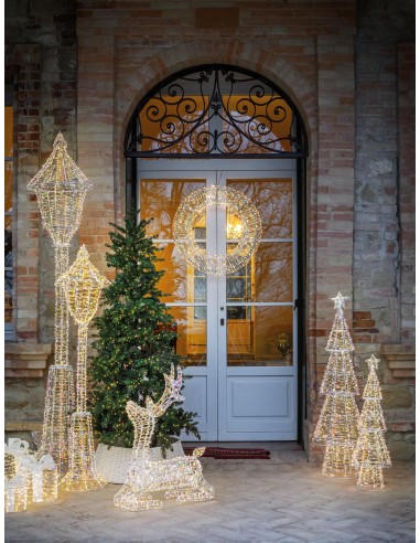 L'Oca Nera - Sogno D'Inverno / Prince Renna Seduta Grande Con 720 Led 70X25X100H