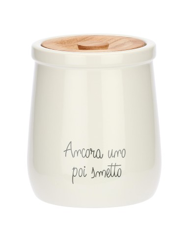 La Porcellana Bianca-Gli Onesti Barattolo Biscottiera 2 45L Stoneware 15.5X15.5XH18 Cm