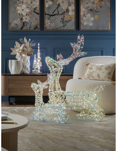 L'Oca Nera - Sogno D'Inverno / Prince Renna Seduta Grande Con 720 Led 70X25X100H