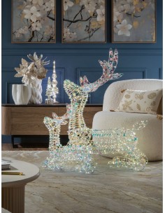 L'Oca Nera - Sogno D'Inverno / Princess Renna Seduta Media Con 600 Led 56X20X78H 2