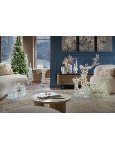 L'Oca Nera - Sogno D'Inverno / Princess Renna Seduta Media Con 600 Led 56X20X78H