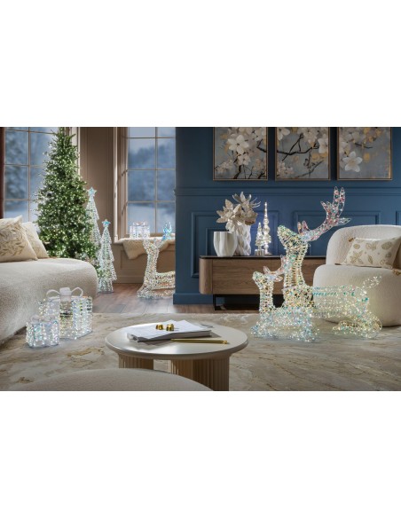 L'Oca Nera - Sogno D'Inverno / Princess Renna Seduta Media Con 600 Led 56X20X78H