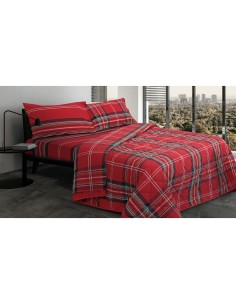 Daunex - Completo Lenzuola Tinto In Filo 255x290 180x200 2 52x82 disegno Windsor