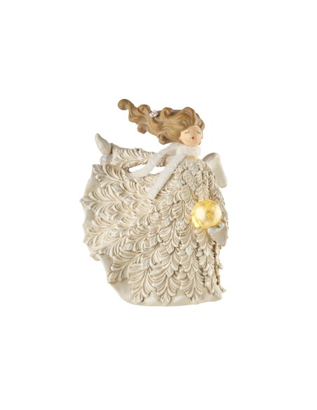 L'Oca Nera - Angeli Dell'Allegria Angelo Con Sfera Led 17X14X23H