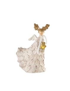 L'Oca Nera - Angeli Dell'Allegria Angelo Con Stella Led 17X14X24H