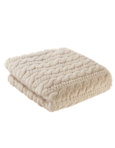 L'Oca Nera - Tenero Abbraccio Plaid Beige 140X160