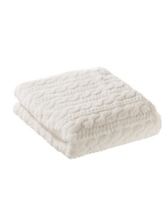 L'Oca Nera - Tenero Abbraccio Plaid Bianco 140X160