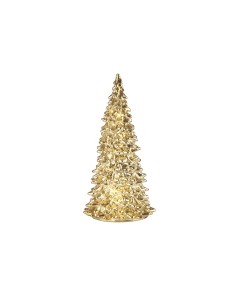 L'Oca Nera - Sentiero Di Cristallo Albero Oro Con Led Ø11X21H