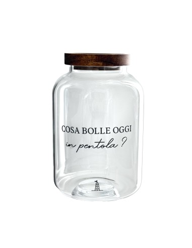 La Porcellana Bianca-I Garbati Barattolo Riso Pasta 1800 Ml Vetro