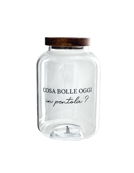 La Porcellana Bianca-I Garbati Barattolo Riso Pasta 1800 Ml Vetro
