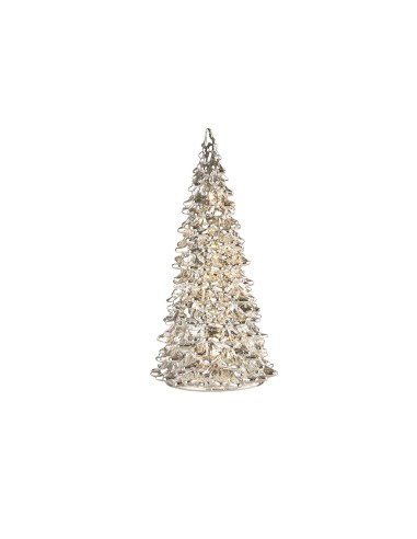 L'Oca Nera - Sentiero Di Cristallo Albero Argento Con Led Ø11X21H