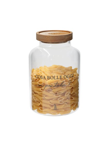 La Porcellana Bianca-I Garbati Barattolo Riso Pasta 1800 Ml Vetro