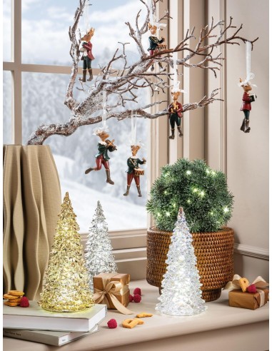L'Oca Nera - Sentiero Di Cristallo Albero Trasparente Con Led Ø11X21H