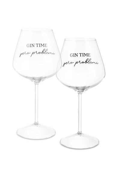 La Porcellana Bianca-I Garbati Set 2 Calici Gin Tonic Vetro 500 Ml Gift Box